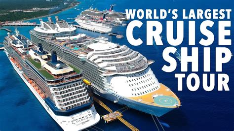 worlds largest cruise ship  harmony   seas youtube