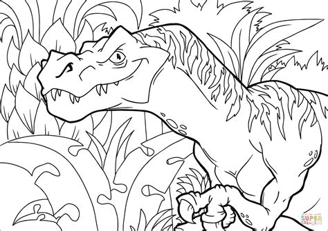 raptor coloring page  printable coloring pages