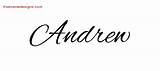 Andrew Cursive Antonio Name Tattoo Designs Antoine Andria Antwan Names Graphic Lettering Freenamedesigns sketch template