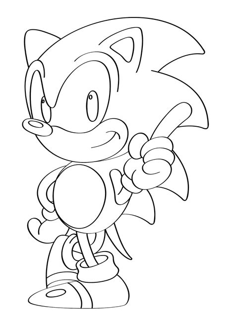 desenho sonic  imprimir