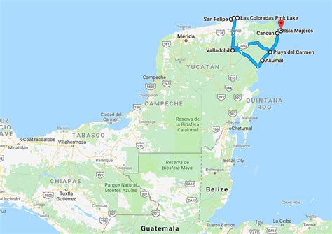 route rondreis yucatan met kinderen kleineglobetrotternl