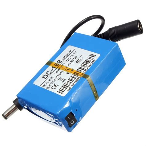 dcv dc  mah rechargeable li ion battery pack led light standby power ebay
