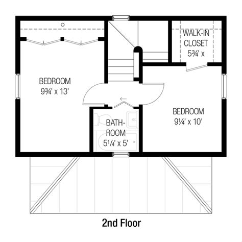 Cottage Style House Plan 2 Beds 1 5 Baths 750 Sq Ft Plan