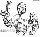Robocop Coloring Pages Colorings sketch template