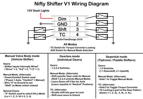 nifty shifter  wiring diagram nickintimedesign