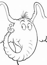 Horton Hears Seuss Coloringhome Insertion sketch template