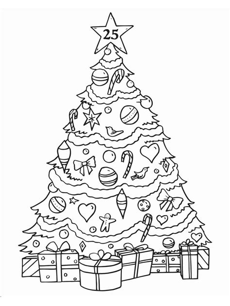 christmas tree coloring pages  warehouse  ideas