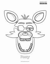 Foxy Fnaf Coloring Pages Face Withered Sheet Printable Nightmare Color Print Fox Sheets Kids Freddy Nights Five Book Fun Getcolorings sketch template