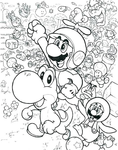 super mario characters coloring pages  getdrawings