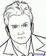 Tennant Tardis Tenth Ausmalbilder Getdrawings Coloringhome Dragoart sketch template