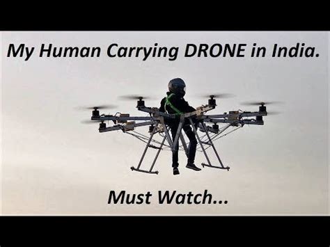 human carrying drone  india   youtube