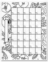Calendar Printable Coloring Pages Planner Ishouldbemoppingthefloor sketch template