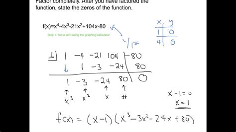 factoring  degree polynomials youtube