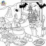 Halloween Coloring Kids Pages Thomas Party Printable Train Worksheets Activities Sheets Tank Engine Friends Games Colouring Printables Fun Things Thomasthetankenginefriends sketch template