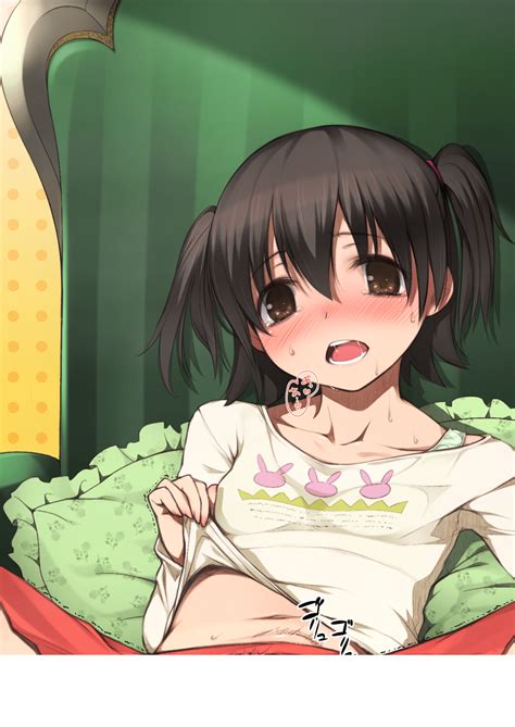 Rule 34 Akagi Miria Black Hair Blush Brown Eyes Collarbone Female