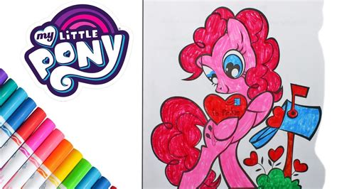 coloring mlp   pony pinkie pie valentine speed coloring book