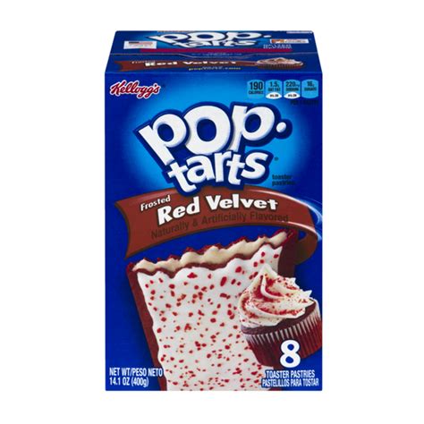 kellogg s pop tarts frosted red velvet toaster pastries 14 1 oz from