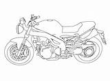 Coloring Pages Motorcycle Wecoloringpage sketch template