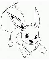 Eevee Coloring Printable Pages Angry Pokemon sketch template