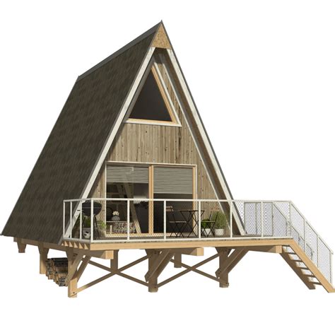 frame cabin plans  loft