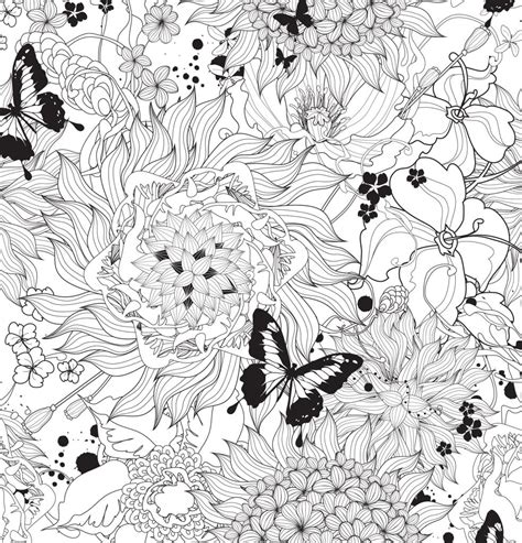 wildflowers coloring pages