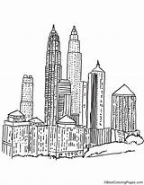 Kuala Lumpur Coloring Pages Kids sketch template