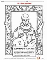 History Mae Jemison Dr Teachervision Worksheets Inventors Astronaut Sheets Nasa sketch template