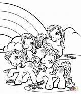 Pony Coloring Little Pages Rainbow Near Color Printable Print Online Kids Paper sketch template