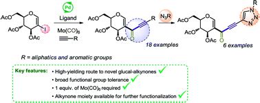 synthesis   glyco alkynone derivatives  carbonylative sonogashira reaction rsc advances