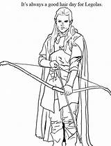 Legolas Hobbit sketch template