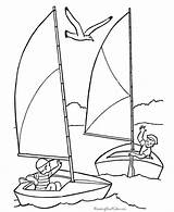 Coloring Sailboat Pages Popular sketch template