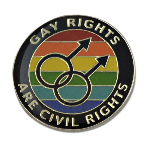 gay rights are civil rights lapel pin [1 diameter]