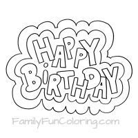 happy birthday coloring pages happy birthday coloring pages birthday