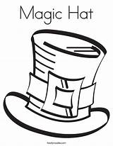 Hat Coloring Magic Noodle Built California Usa sketch template