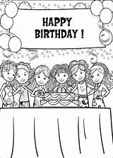 Coloring Groovy Pages Girls Birthday Printable Choose Board Happy Kids Girl sketch template