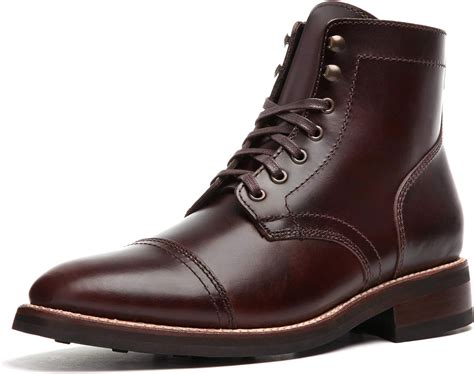 thursday boot company captain mens lace  boot brown amazoncouk shoes bags