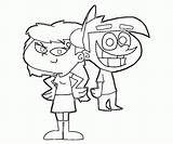 Coloring Fairly Odd Parents Comments Timmy Turner sketch template