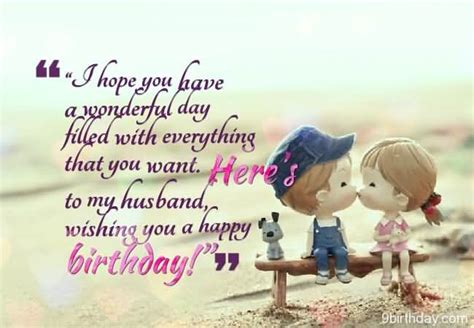 Wishing You A Happy Birthday To My Husband Message Cute Image Picsmine