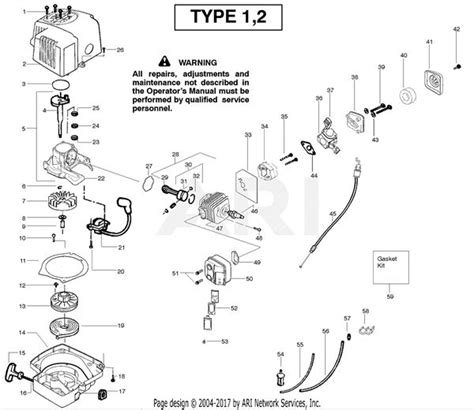 weed eater ght parts diagram