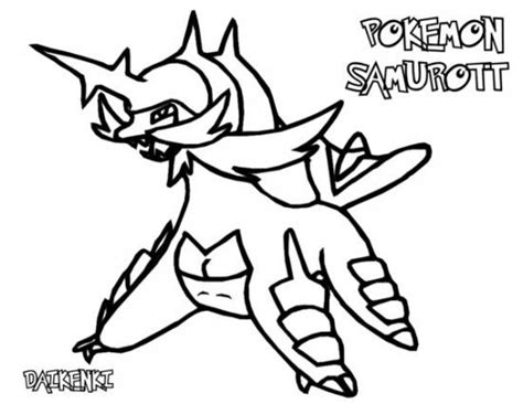 pokemon samurott coloring pages bryce pokemon coloring pages