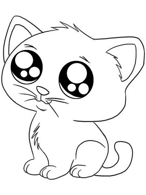 coloring pages  girls cute cat