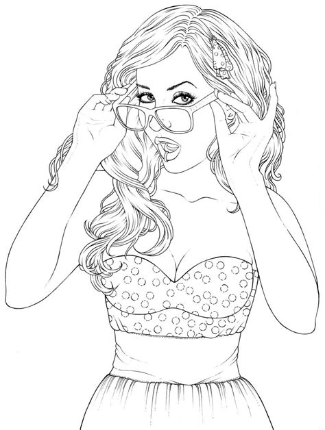 google tumblr coloring pages coloring pages  girls