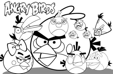 angry birds  coloring pages vector coloring pages