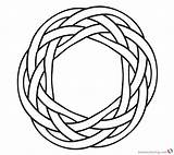 Celtic Knot Simple Coloring Pages Ornament Printable Kids Print Color Getcolorings sketch template
