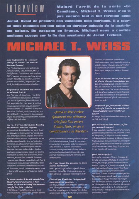 Michael T Weiss ~ Interview Serié Tv Date Unknown