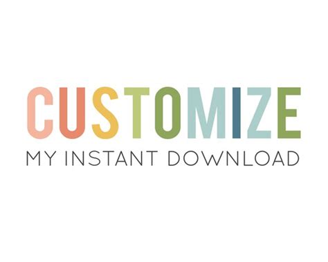 customization  instant  personalize add text etsy