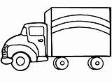 Truck Coloring Transportation Pages Printable sketch template