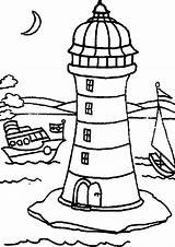 Lighthouse Faro Leuchtturm Colornimbus Passing Dibujo Malvorlagen sketch template