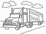 Coloring Truck Pages Semi Wheeler Trailer 18 Kids Tractor Sheets Drawing Trucks Template Boys Print Sketch Printable Color Colouring Sheet sketch template