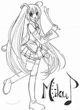 Miku Hatsune Crunchyroll sketch template